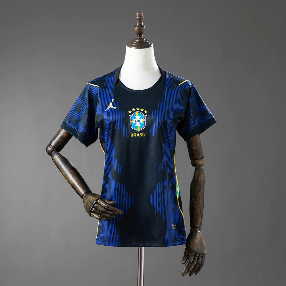 Camisa Brasil 2026/27 Jordan - Torcedor Feminina - Azul Preta
