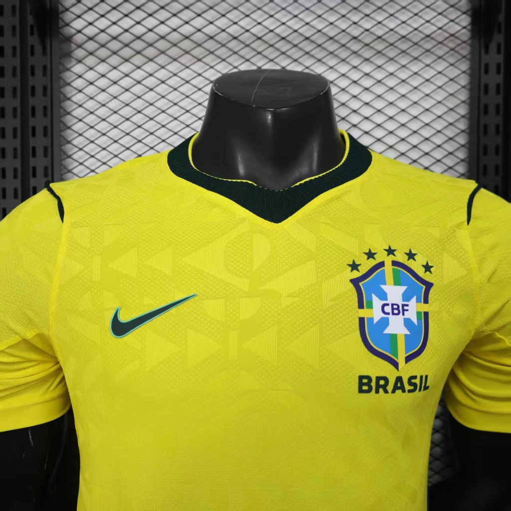 Camisa Brasil 2026/27 Jogador Masculina - Amarela - Verde