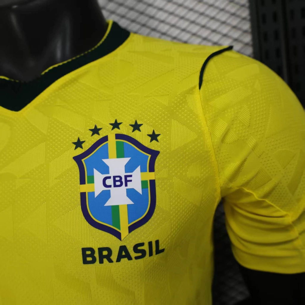 Camisa Brasil 2026/27 Jogador Masculina - Amarela - Verde