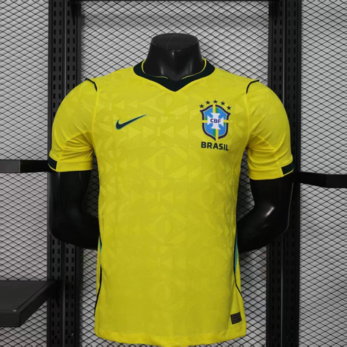Camisa Brasil 2026/27 Jogador Masculina - Amarela - Verde